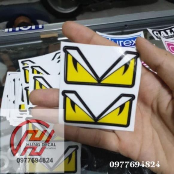 [HCM]Tem Fendi Nhỏ ( Dán Xe Máy Dán Nón Bảo Hiểm Bao Chất Nhé...)