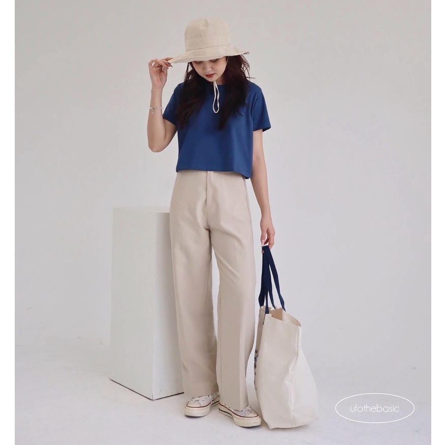 [Nhập LAZLOOK99 GIẢM 100K/500K] Áo croptop freesize trơn - vải cotton premium cao cấp - Plain Croptop by ufo.thebasic