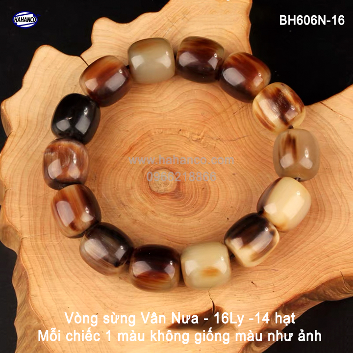 Vòng tay sừng bò châu phi đốt trúc phong thủy -tài lộc và phú quý hahanco