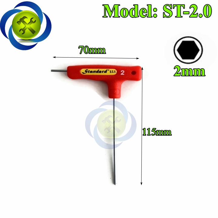Lục giác bi chữ T 2mm Standard ST-02