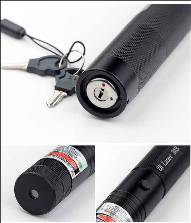 Đèn laser 303 (kèm hộp + pin + sạc)