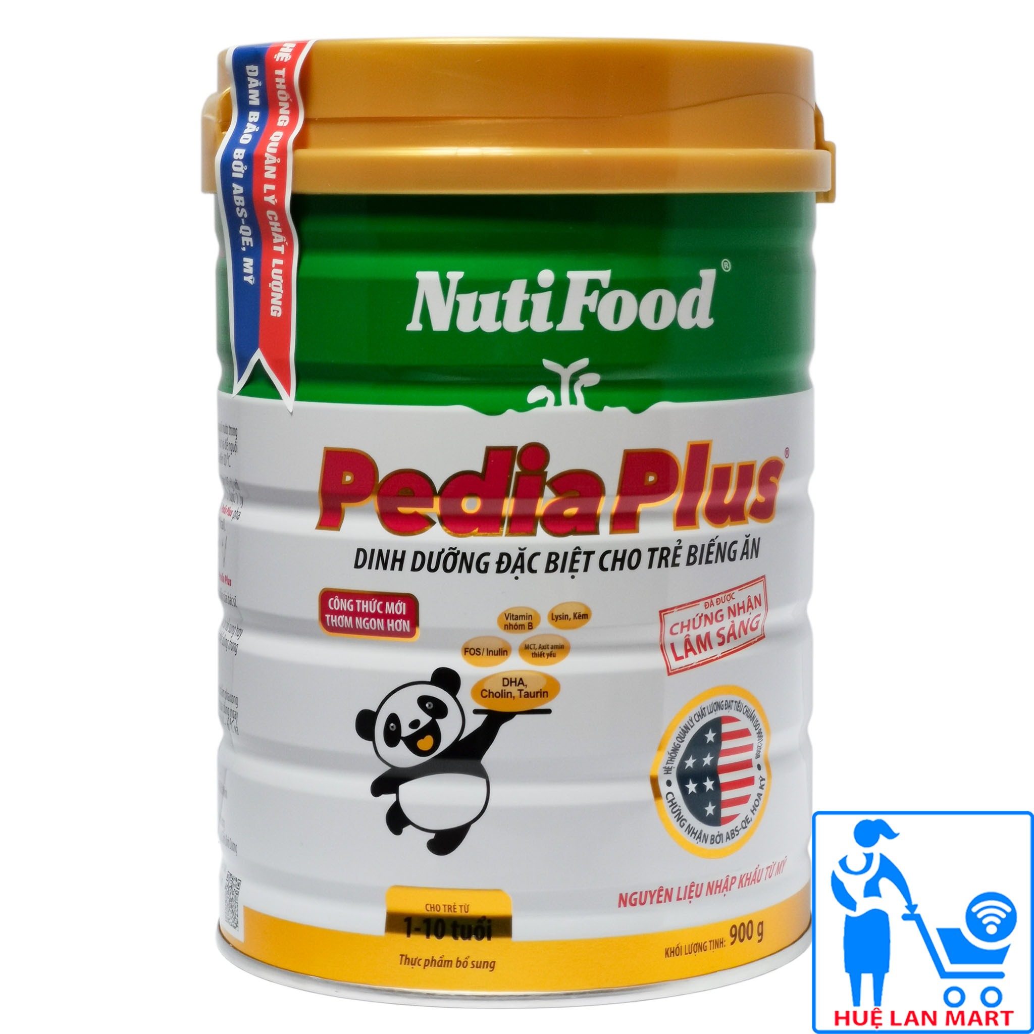Sữa Bột NutiFood Pedia Plus Hộp 900g (Dinh dưỡng đặc biệt cho trẻ biếng ăn; Cho trẻ 1~10 tuổi)