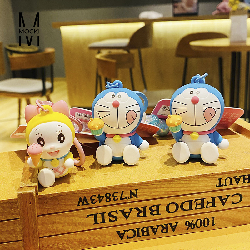 Móc khóa Doremon Doremi dây hạt xinh xắn