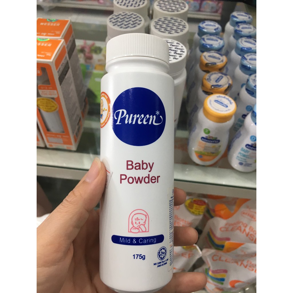 Phấn ngừa rôm sảy Pureen 175g Đỏ/ Xanh