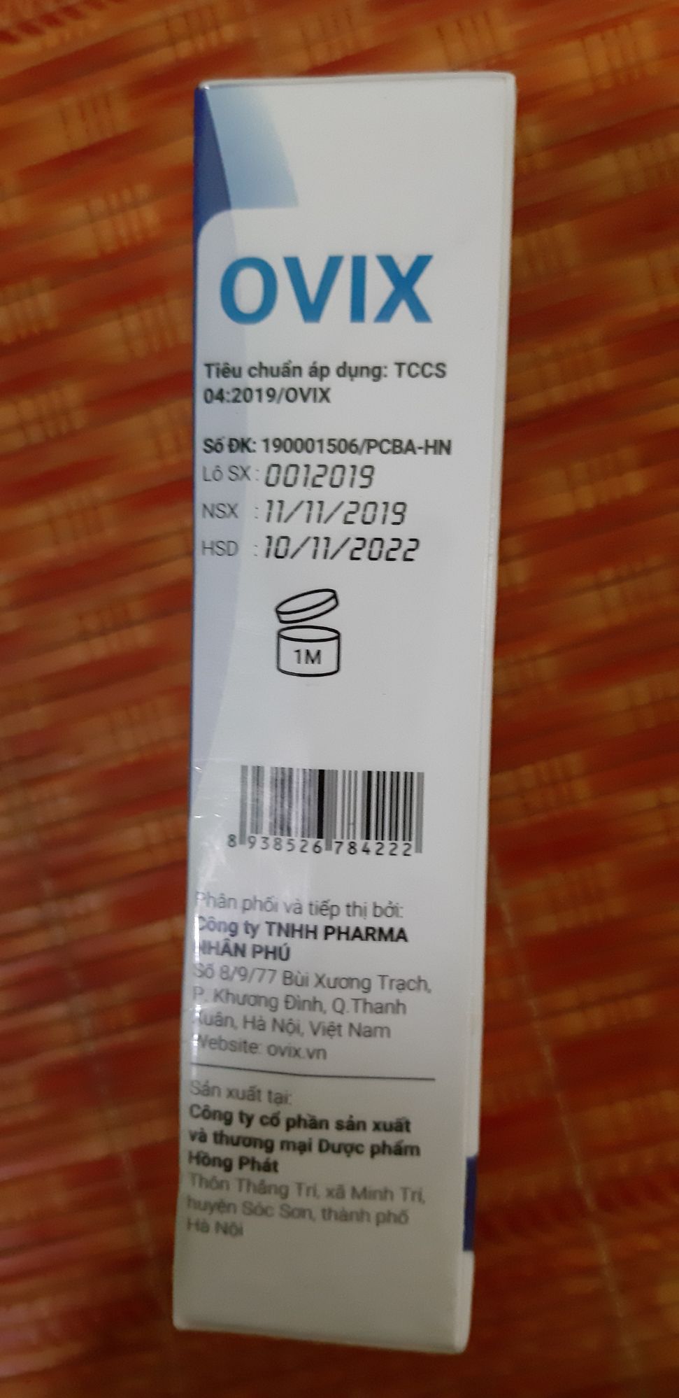 OVIX-Dung dịch vệ sinh họng