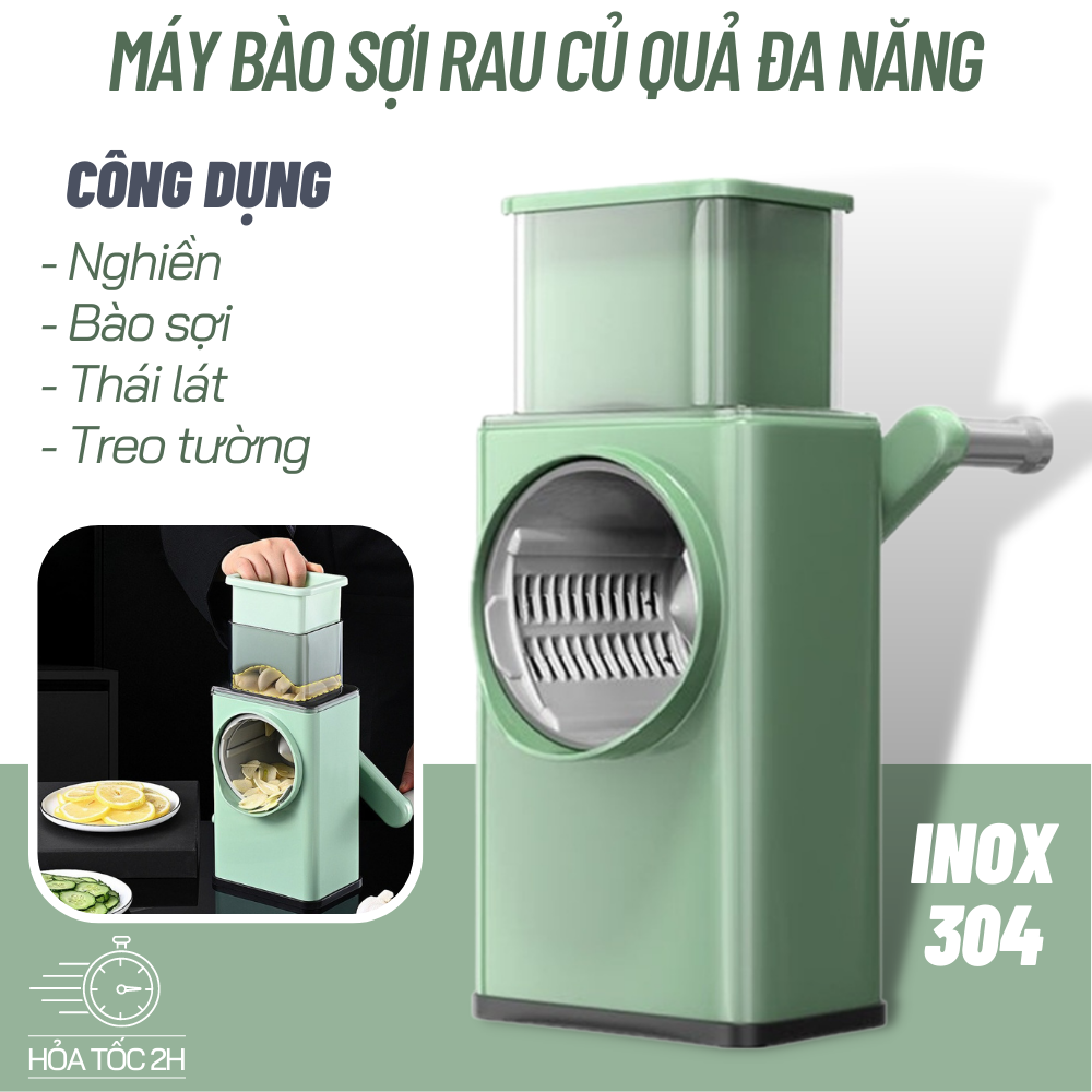 Dụng Cụ Thái Rau Củ Quả Đa Năng 4 in 1 VEGETABLE CUTTER Máy Cắt Máy Bào Củ Qủa Đa Năng Cỡ Lớn