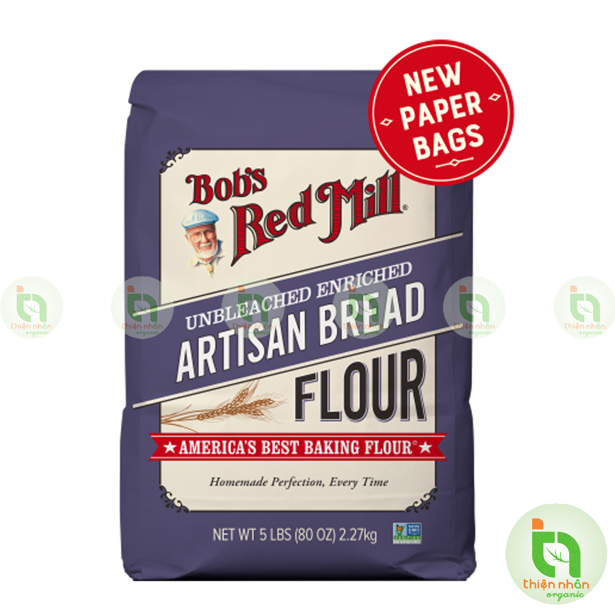 Bột làm bánh mì Artisan Bob's Red Mill 2.27kg - Artisan Bread Flour