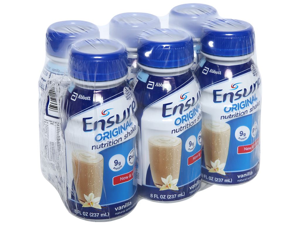 Lốc 6 chai sữa nước Ensure Immune Original Abbott 237ml chai