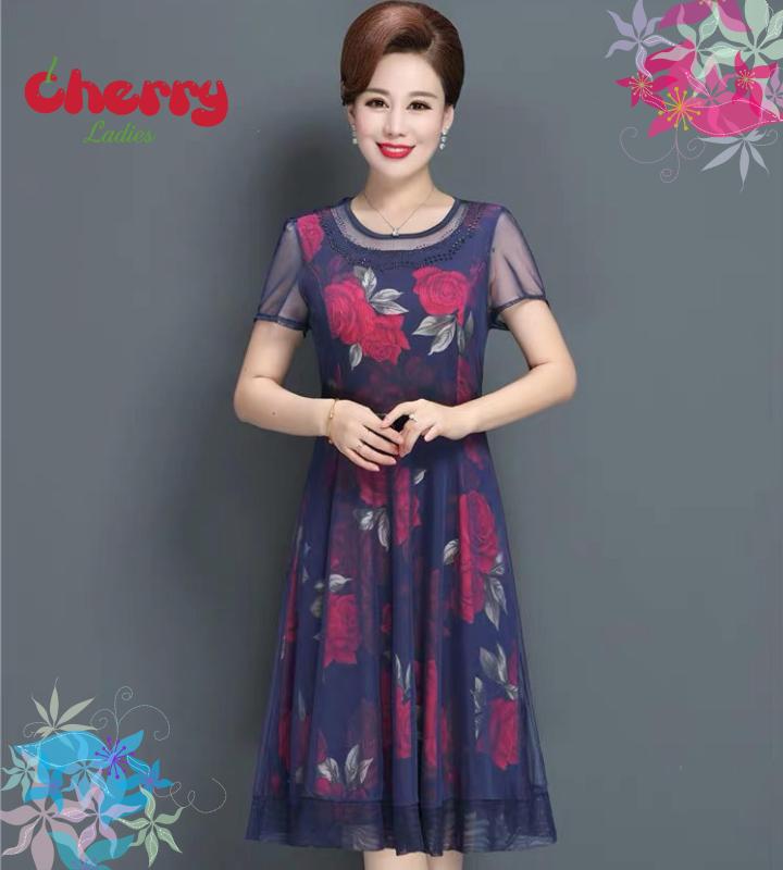 Nơi bán Đầm trung niên hàng mới co dãn 4 chiều