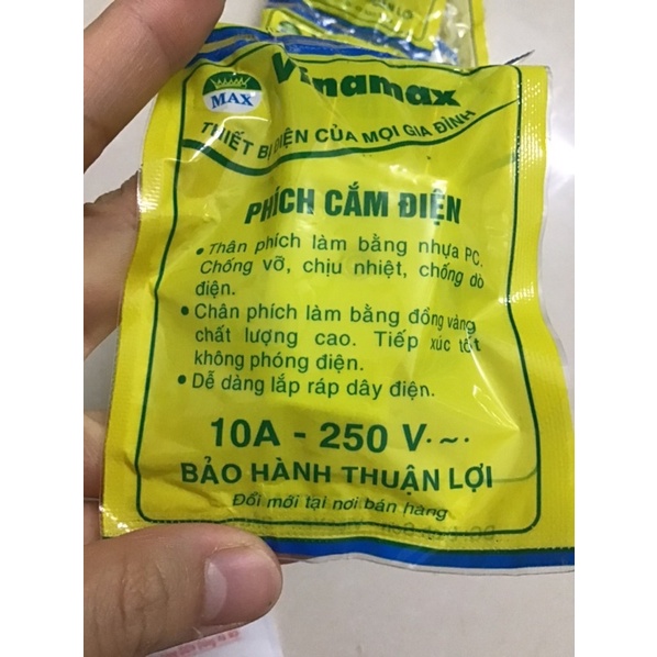 Phích cắm điện chống vỡ Vinamax 10A - 250V
