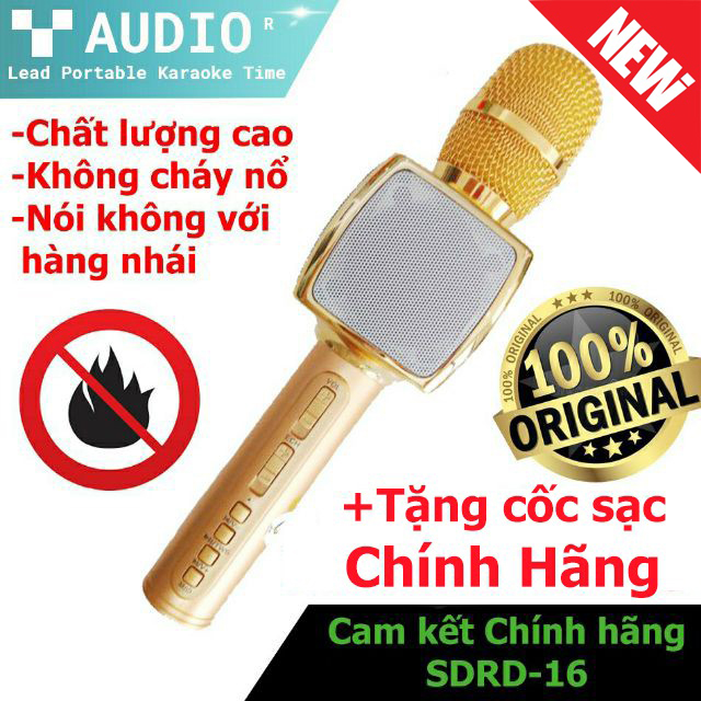 [HCM]( Hàng Chính Hãng - Freeship ) Micro Hát Karaoke Bluetooth Loại Nào Tốt Mua Ngay Mic SD 16 Kết Nối Micro Bluetooth-Cao Cấp Combo Mic Hát Karaoke Kèm Loa Cực Hay Âm Thanh Siêu Trầm Chống Hú Tốt -Bảo Hành 1 Đổi 1