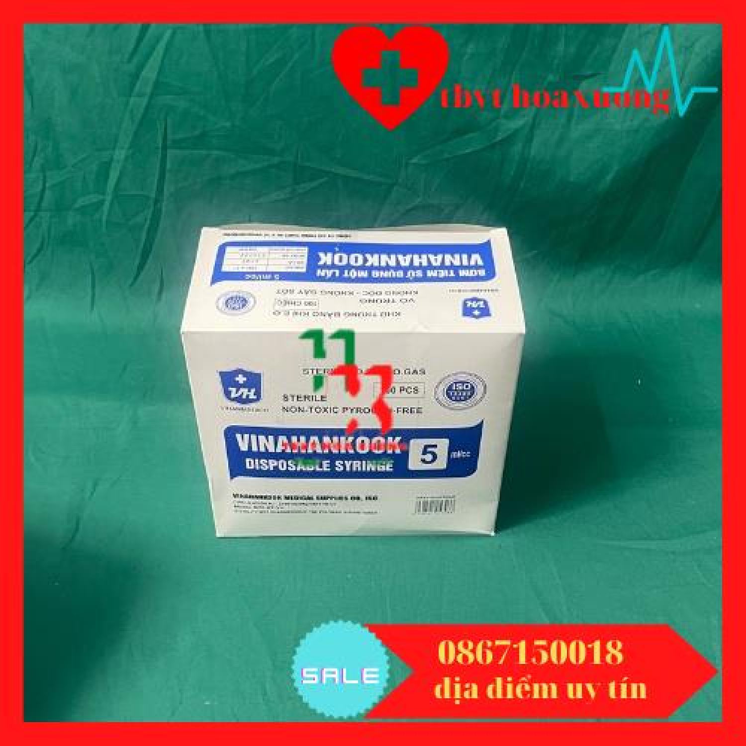 [Bán lẻ 10 chiếc] Bơm tiêm 1 lần Vinahankook 5ml