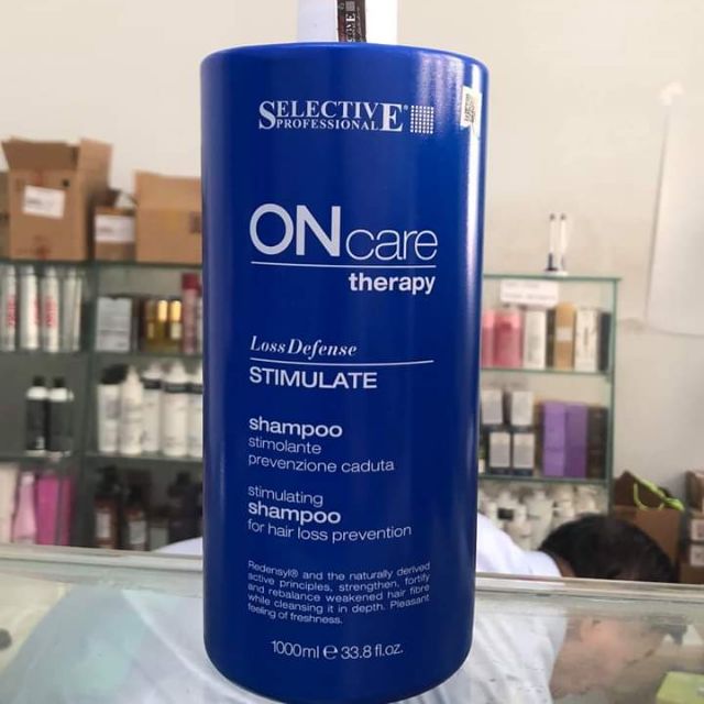 Dầu gội chống rụng tóc Selective Oncare Stimulate (xanh) 1000ml (ITALY)- Chai