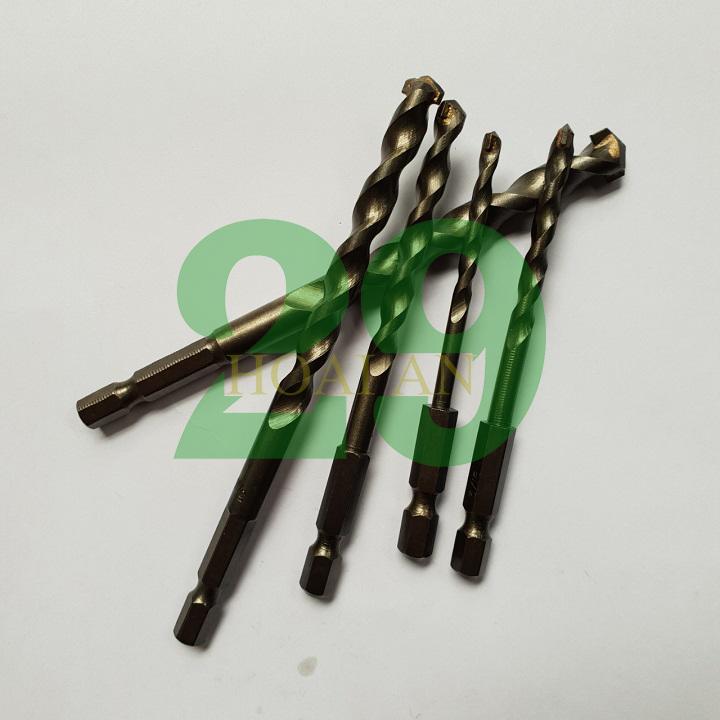 [Mua Để Nhận Quà] Bộ 5 mũi khoan tường,khoan bê tông chuôi lục giác cho máy khoan pin Tặng Găng Tay Bảo Hộ
