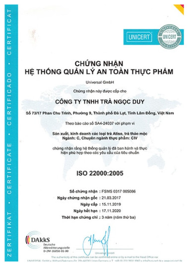 Trà Gừng Hòa Tan hộp 10 gói x 5gr