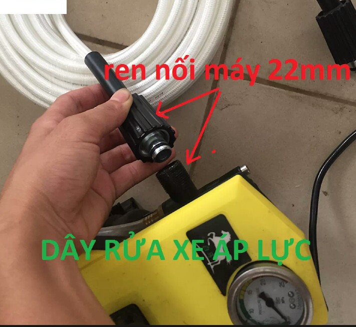 Dây xả nước máy rửa xe 20m + đầu nối