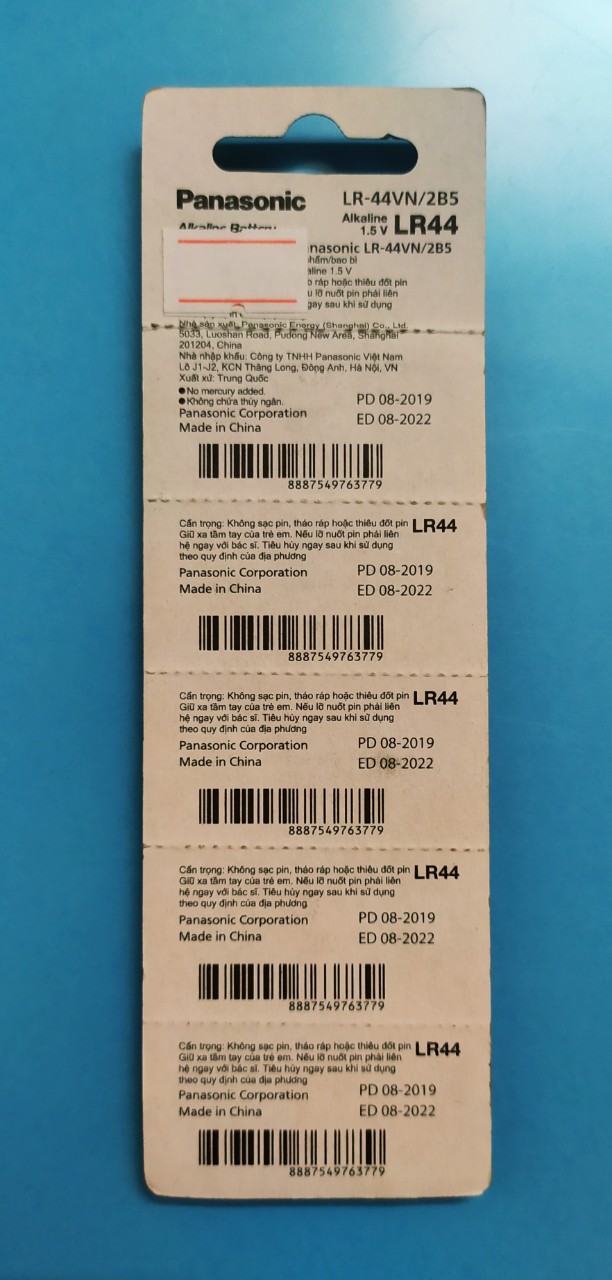 PANASONIC pin Alkaline LR44