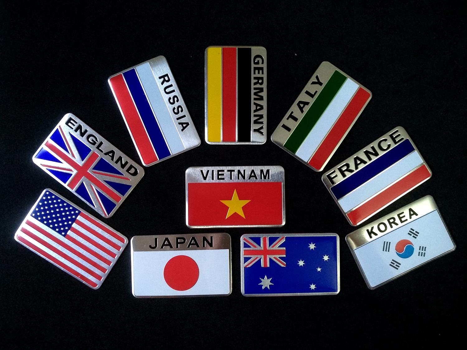 Miếng dán kim loại CỜ ĐỨC - GERMANY