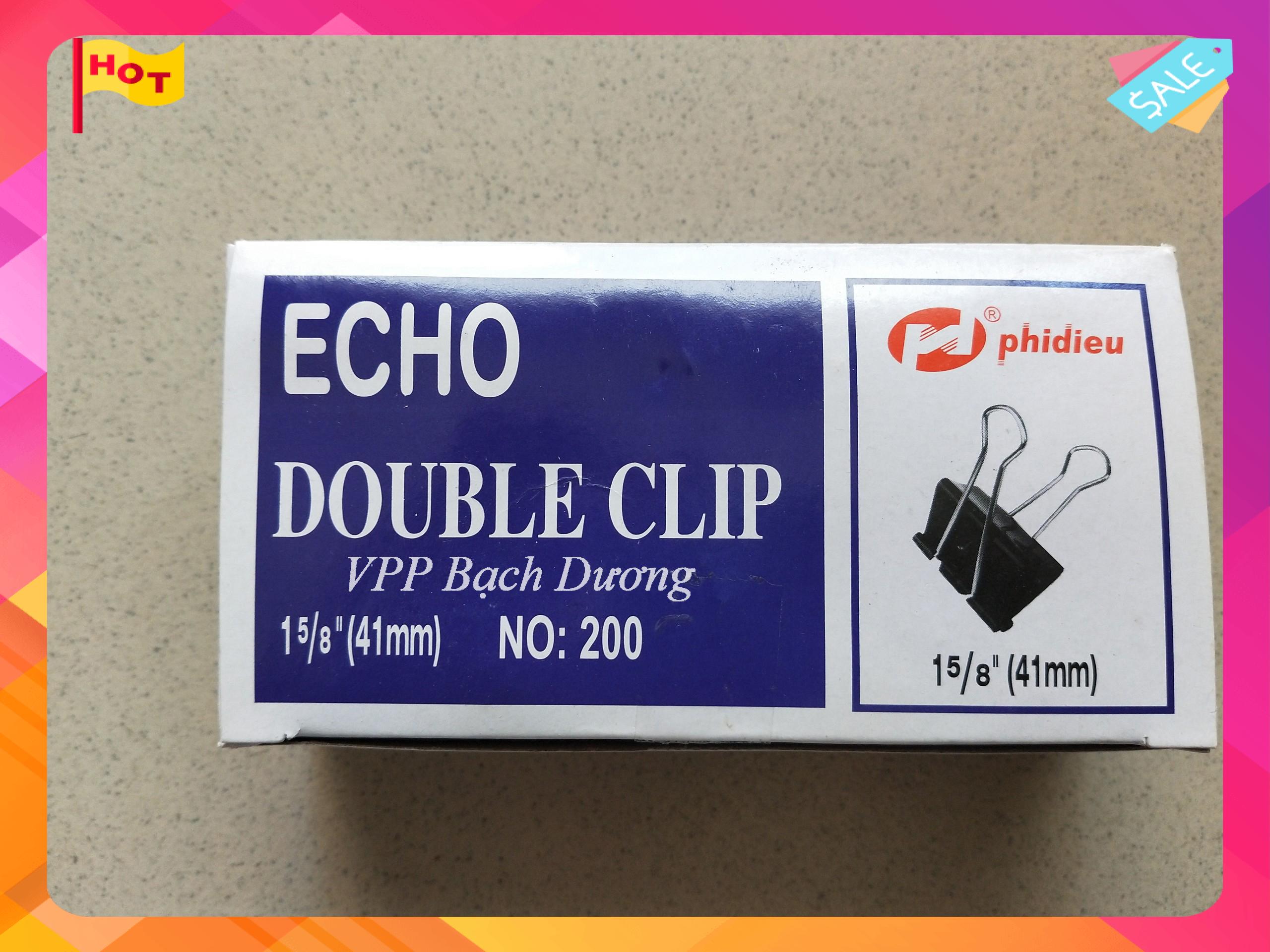 Kẹp bướm 41mm - Kẹp echo 41mm- 12 cái/hộp