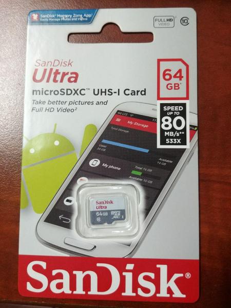Thẻ Nhớ microSDXC SanDisk Ultra 64GB UHS-I - 80MB/s