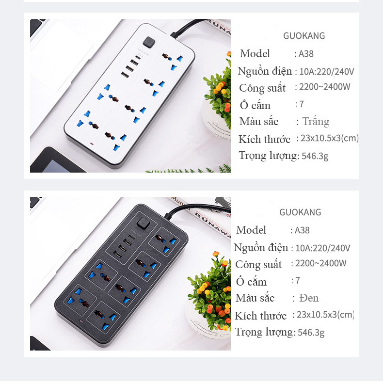 Ổ cắm điện đa năng USB type C