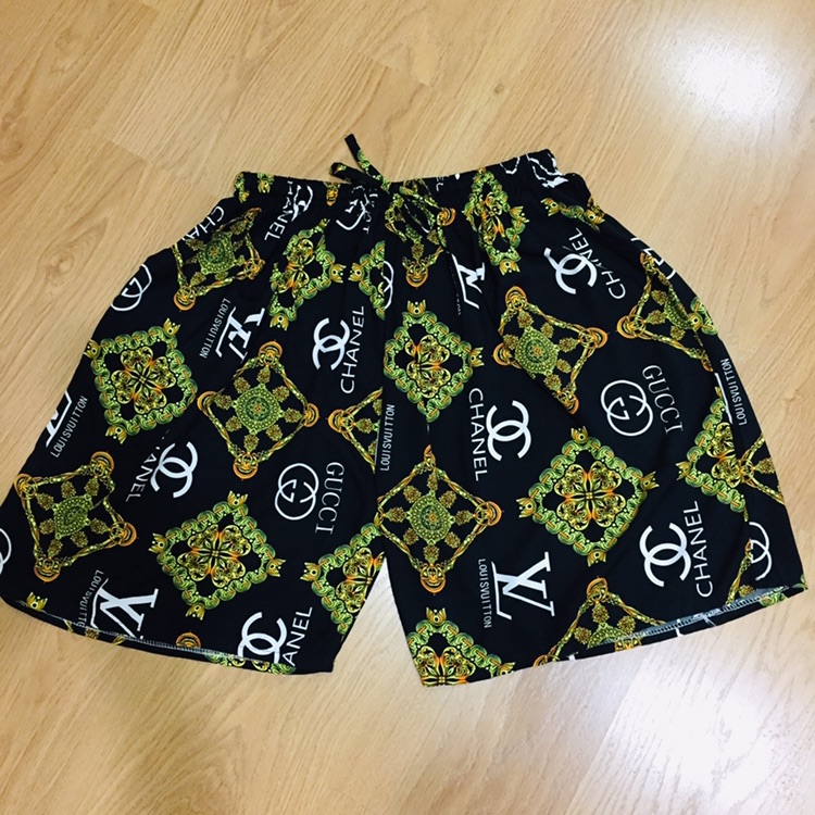 Quần đùi lanh thái thổ cẩm bigsize
