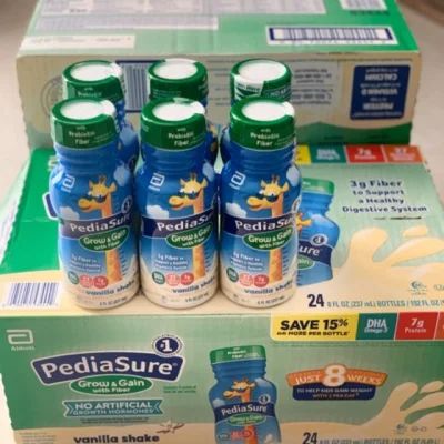 Combo 6 Chai Sữa Nước Pediasure Prebiotic Fiber Chất Xơ Vani 237Ml Mỹ