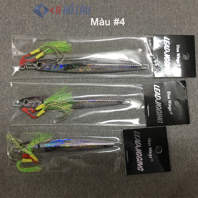Mồi câu jigging Blue Wings có gắn lưỡi