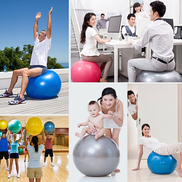 Bóng tập yoga Brosman 55cm (Xanh dương).