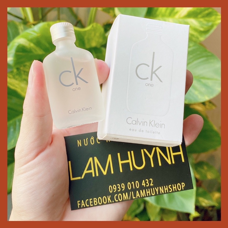[ CHÍNH HÃNG ] Nước hoa mini CK ONE edt 10ml