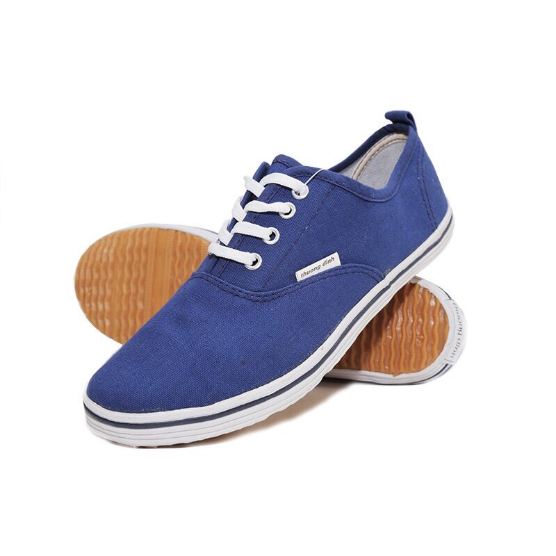 Giày vải bảo hộ lao động Thượng Đình - Xanh tím than