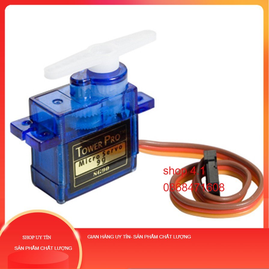 Động cơ servo sg90,có góc quay 180- 360 độ