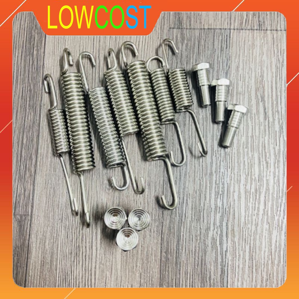 Bộ lò xo inox chống đứng, chống nghiêng kèm ốc chân chống xe winner, winner x, sonic