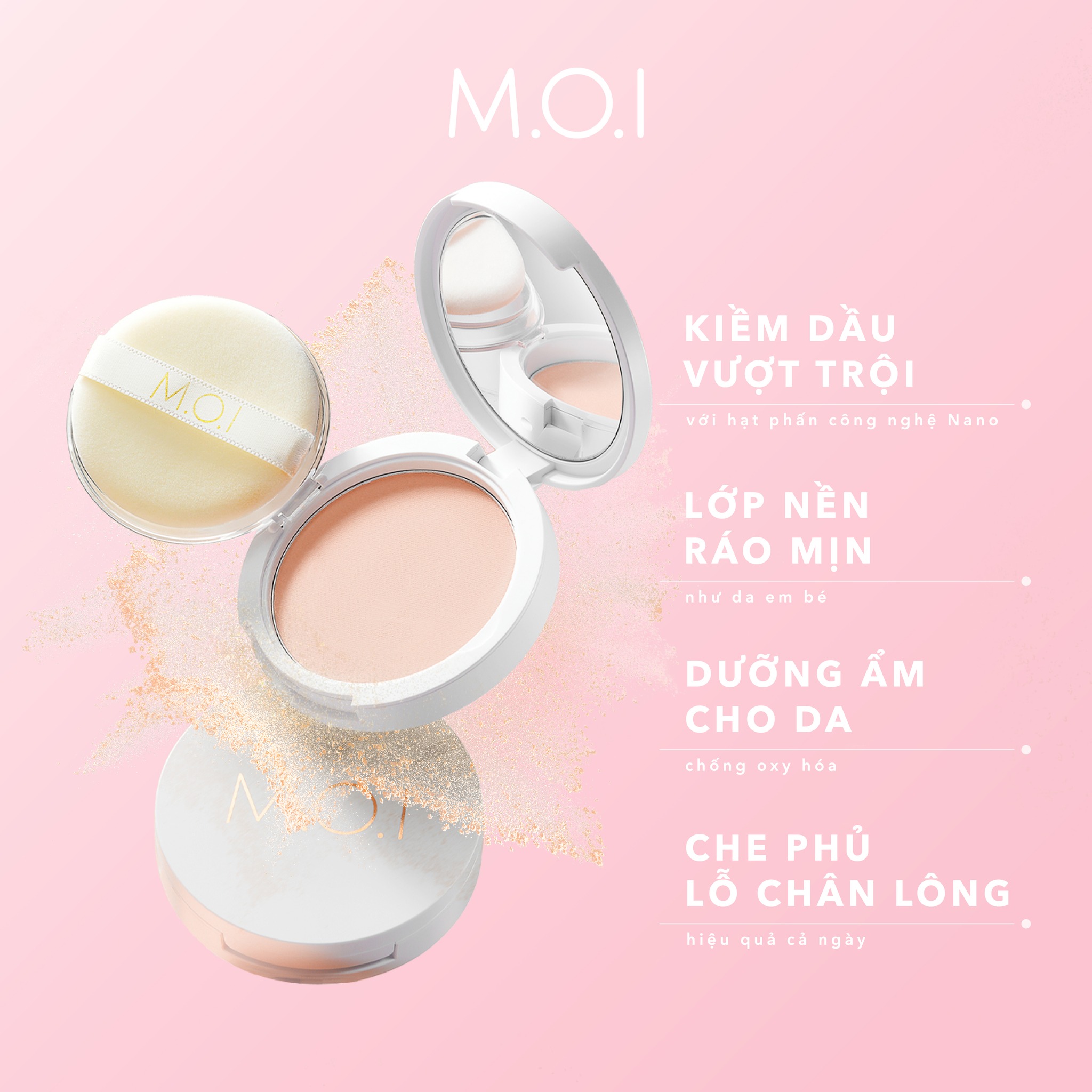 Phấn phủ M.O.I Baby Skin Powder