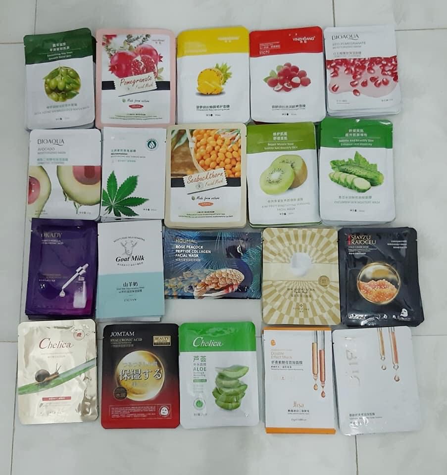 COMBO 10 MẶT NẠ DƯỠNG DA CAO CẤP (mix 3 vị khác nhau)