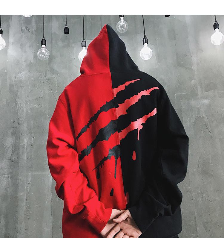 [HCM] áo hoodie phối 2 màu