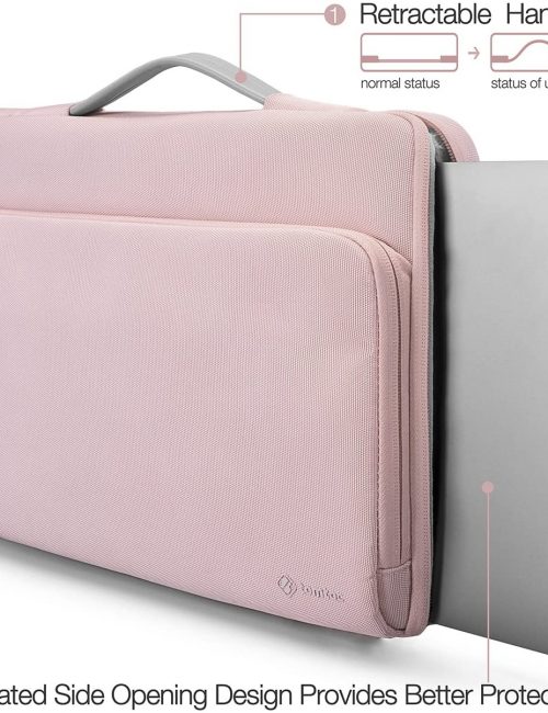 [HCM]TÚI XÁCH CHỐNG SỐC TOMTOC (USA) BRIEFCASE MACBOOK PRO 13” NEW PINK A14