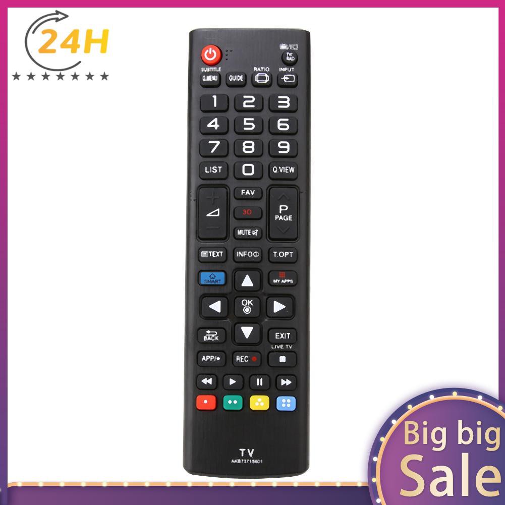 1pc black tv remote control, replacement tv control 17 x 4.5cm for lg 55la690v 55la691v 55la860v