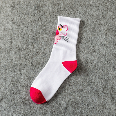 Tất Vớ Cổ Cao Hình Chú Báo Hồng Siêu Dễ Thương Tất Vớ Cổ Cao Xinh Xắn Dành Cho Nữ