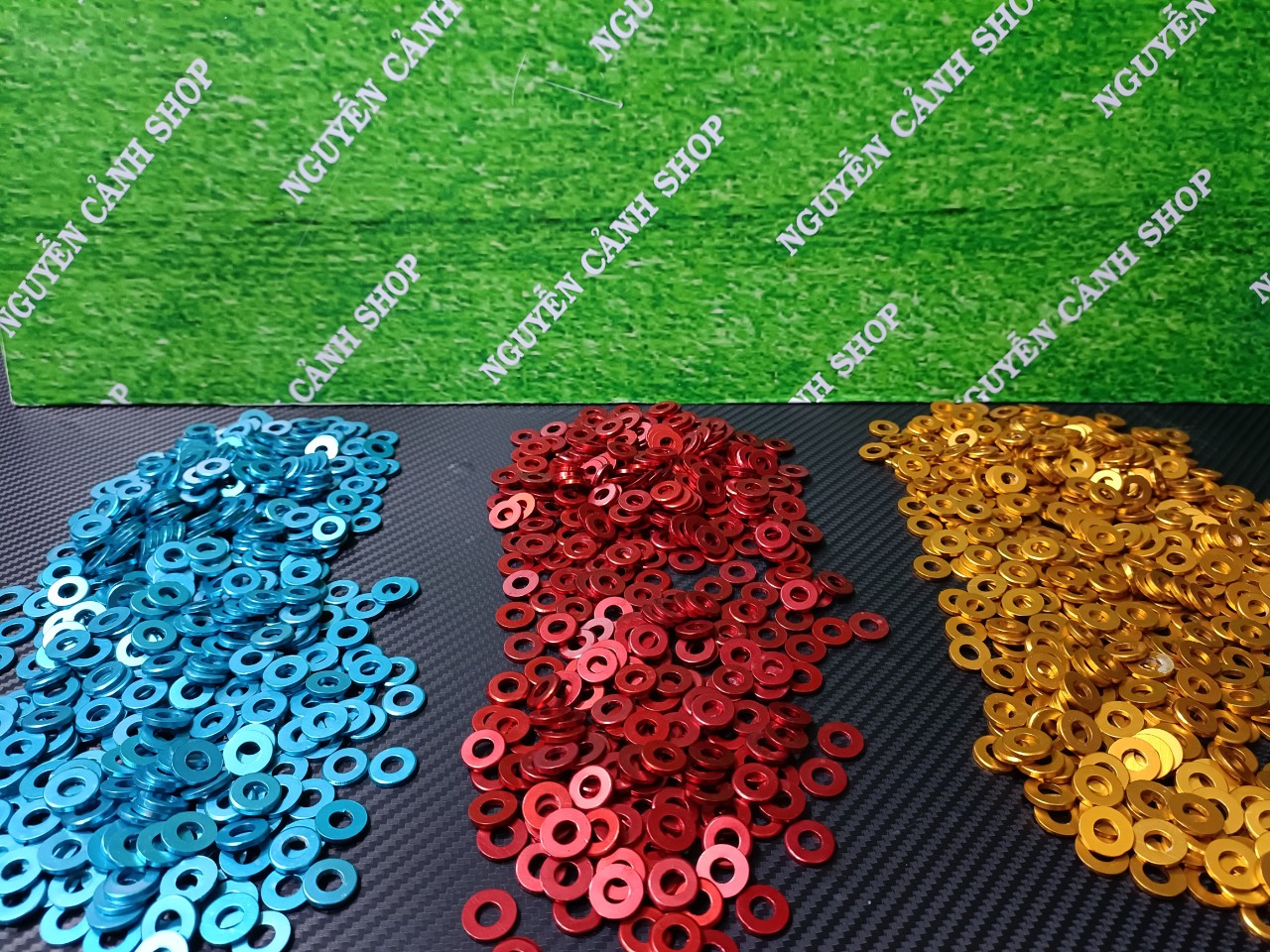20 long đền nhôm 6ly gắn lóc máy