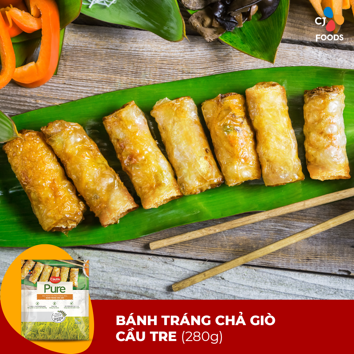 Bánh tráng Cầu Tre Pure 280g (cuốn chả giò/ gỏi cuốn)