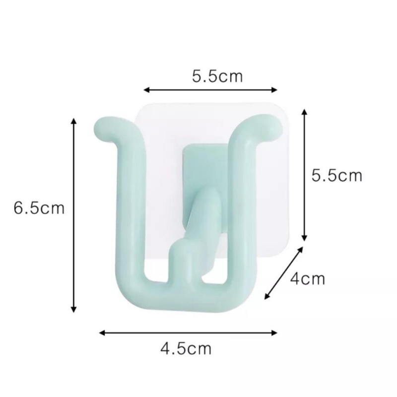 Multifunctional U-shaped wall mounted shoe hook organizer, wall hanger-Hause