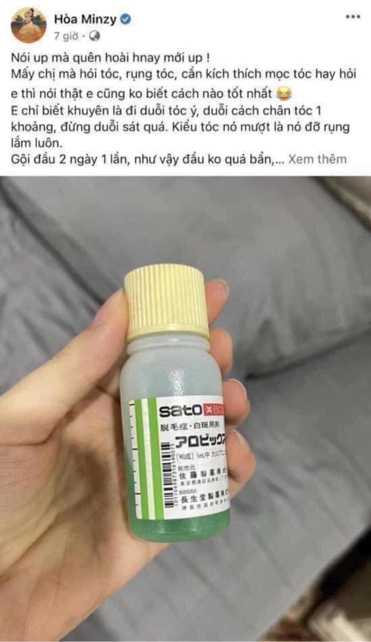 [Mẫu mới] Tinh chất mọc tóc giảm rụng Sato Nhật Bản 30ml