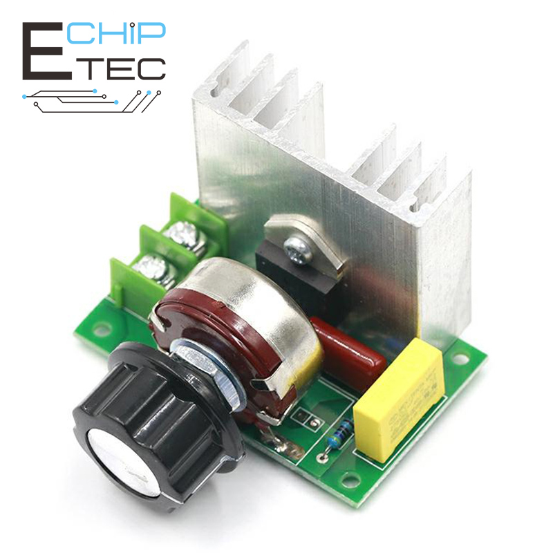 Bộ Điều Chỉnh Điện Áp SCR 4000W Bảng Điều Khiển Điều Khiển Tốc Độ Mô-đun Công Suất Cao Điều Chỉnh Độ Sáng Tải Điện Trở AC 220V