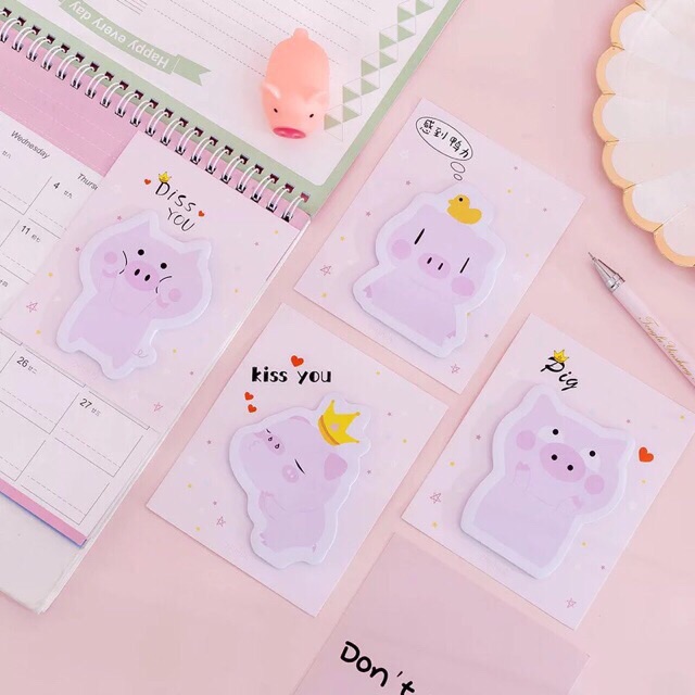 Giấy note hình chú heo