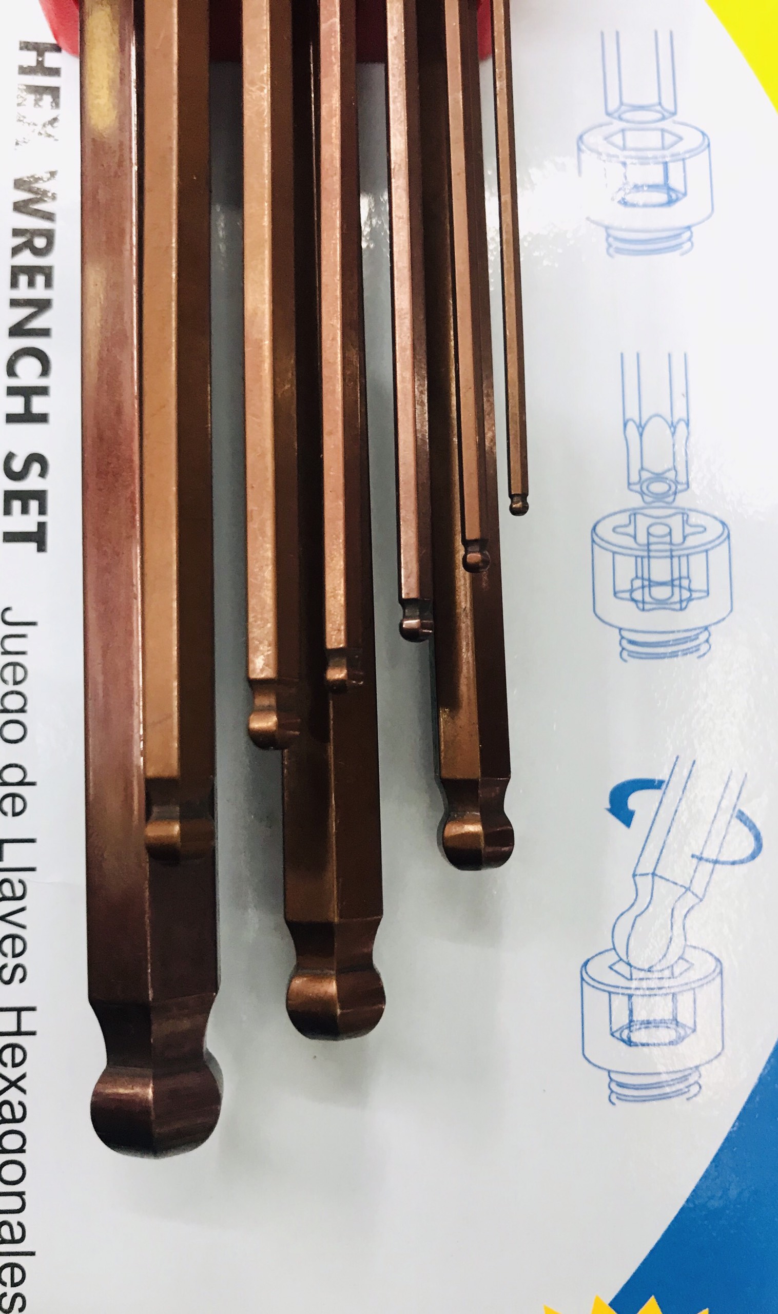 Bộ lục giác 9PCS bi ngắn 666-098 GESTAR