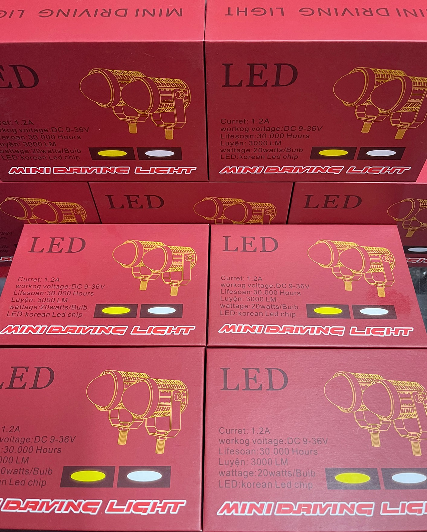 Đèn trợ sáng - Đèn led - Bi cầu lòi