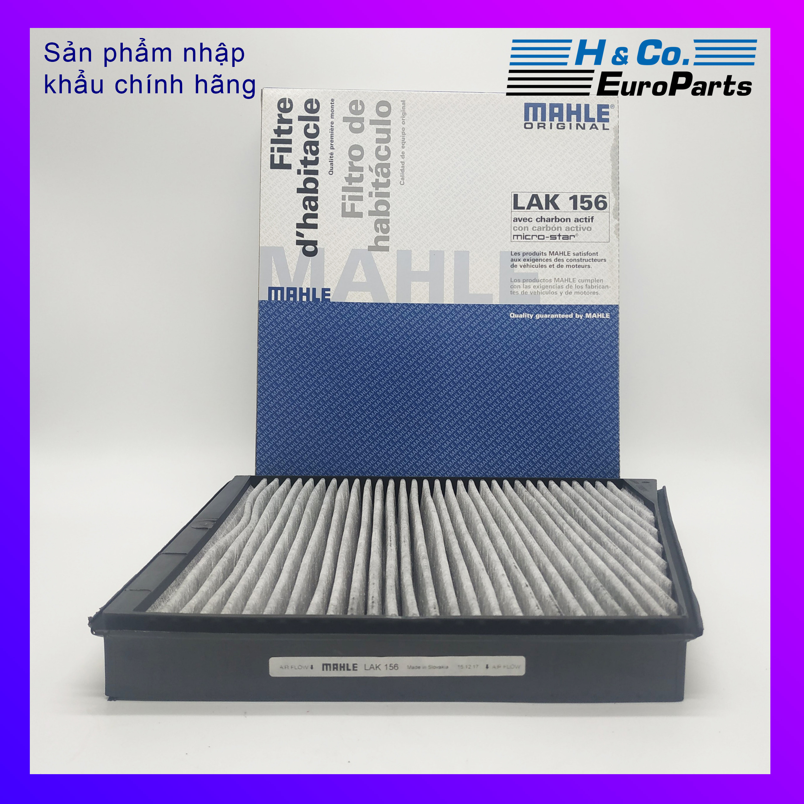 Lọc gió điều hòa cacbon mercedes e200, e220, e230, e240, e270, e280, e300, e320, e350, e400, e55 amg , cls280, cls300, cls320, cls350, cls500 . hãng mahle từ chlb đức, lak156, 2118300018, 2118300318