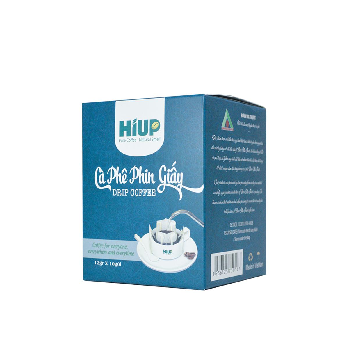 Combo 2 hộp cà phê phin giấy (hộp 10 phin x 12gr) - HIUP Coffee