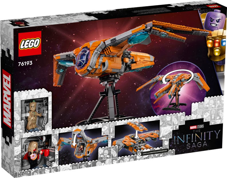 BRICK4U - LEGO  MARVEL AVENGERS - 76193 - THE GUARDIANS’ SHIP - PHI THUYỀN CỦA VỆ BINH NGÂN HÀ